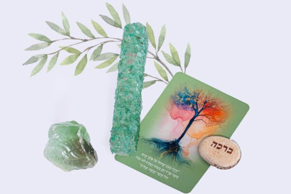 בית מזוזה אוונטרין ירוק 12 ס״מ